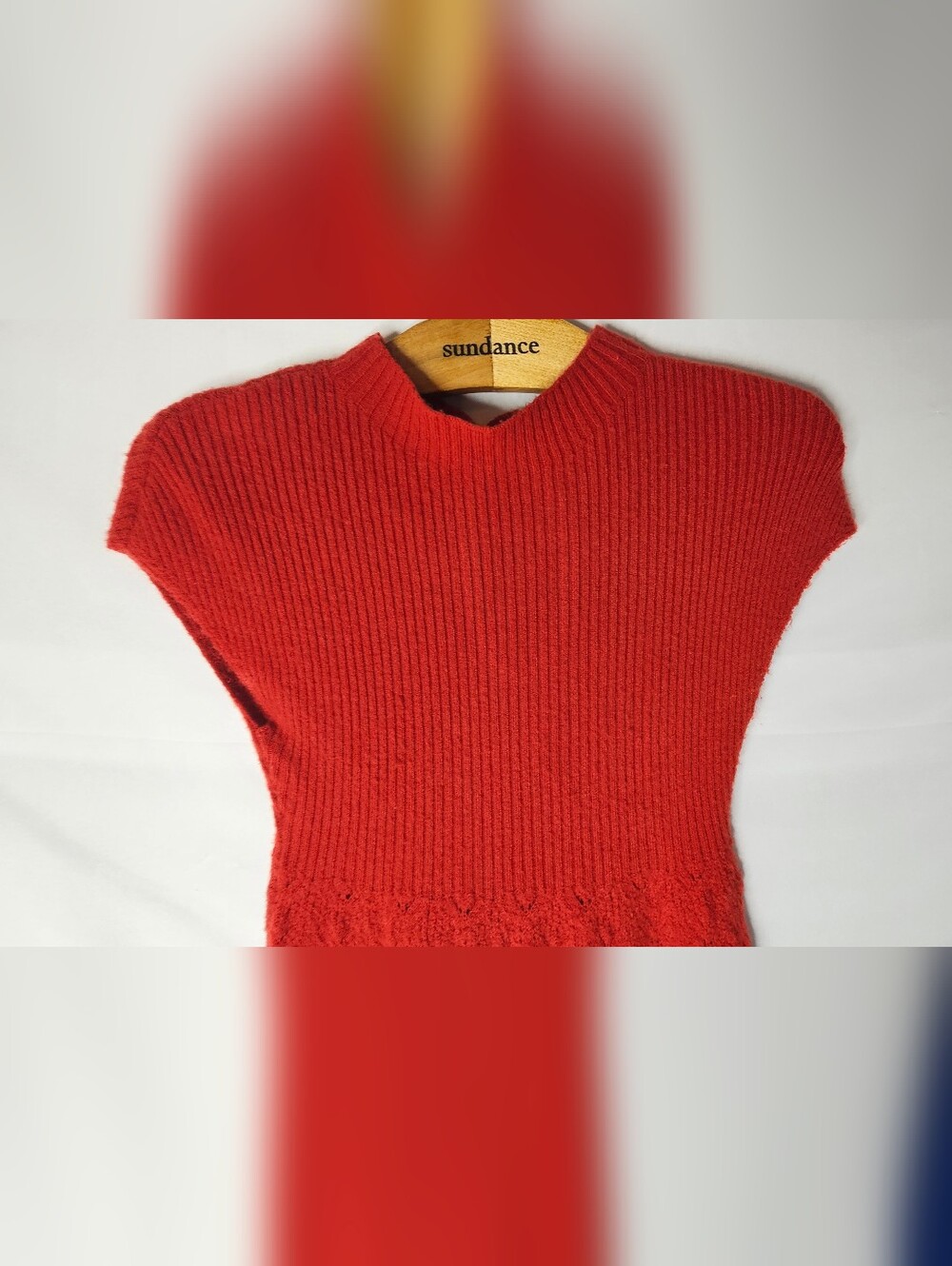Anthropologie ~ Feather Bone Oda Red Sweater Dress - Picture 3 of 13